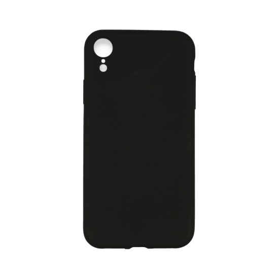 Capa de Silicone com Moldura de Câmera para Apple iPhone XR Preto